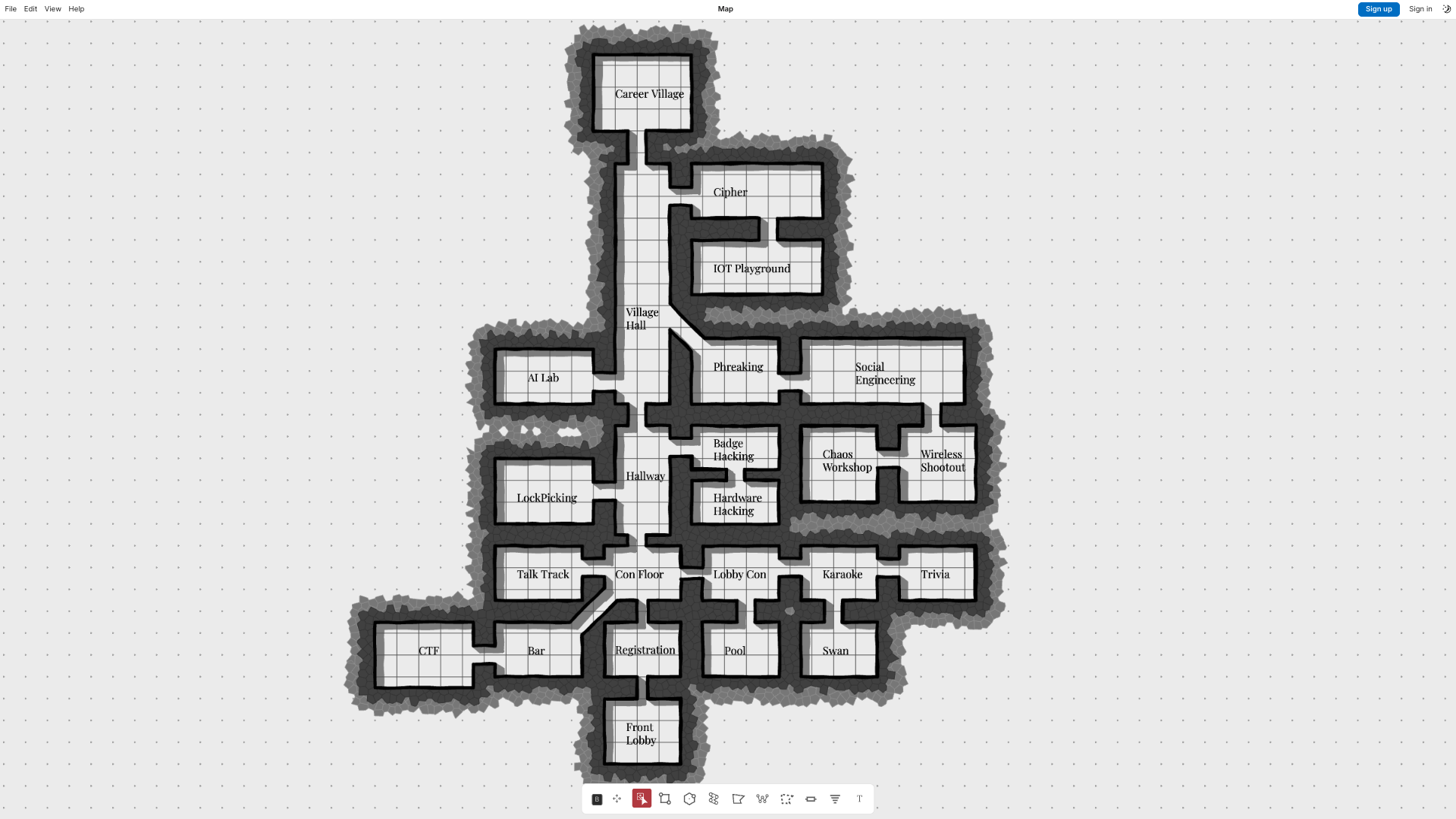 CackalackyCon map